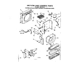 Kenmore 1068701810 air flow and control parts diagram