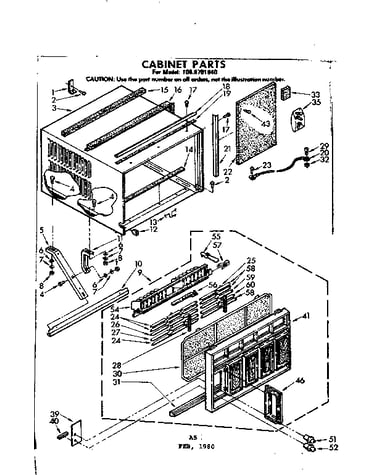 Cabinet parts