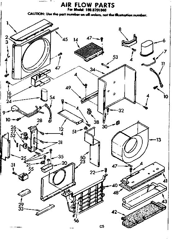 Air flow parts