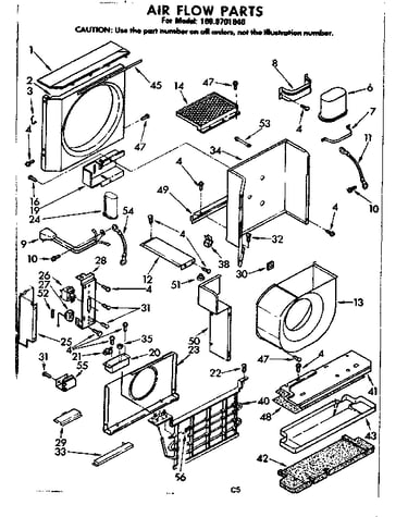 Air flow parts