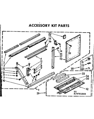 Accessory kit parts