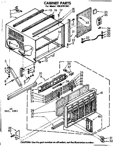 Cabinet parts