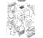 Kenmore 1068701841 air flow parts diagram