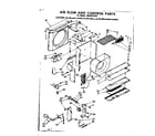 Kenmore 1068701870 air flow and control parts diagram
