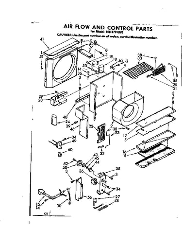 Air flow and control parts
