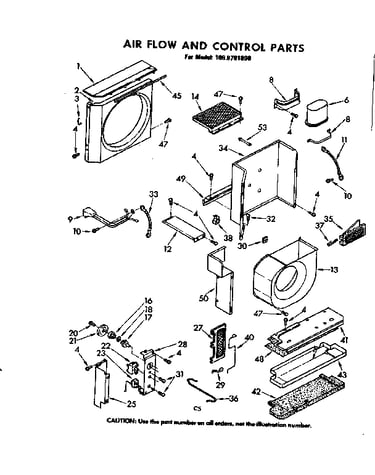 Air flow and control parts