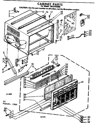 Cabinet parts