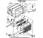 Kenmore 1068702090 cabinet parts diagram
