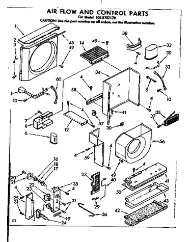 Air flow and control parts