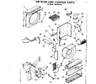 Kenmore 1068702190 air flow and control parts diagram