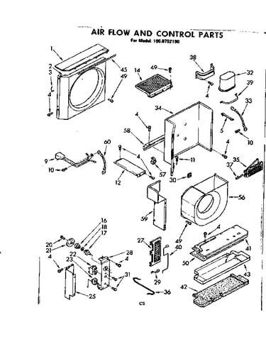 Air flow and control parts