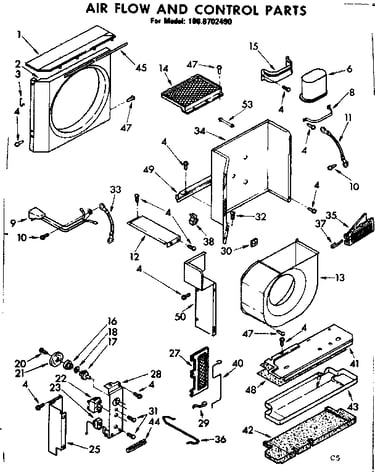 Air flow and control parts