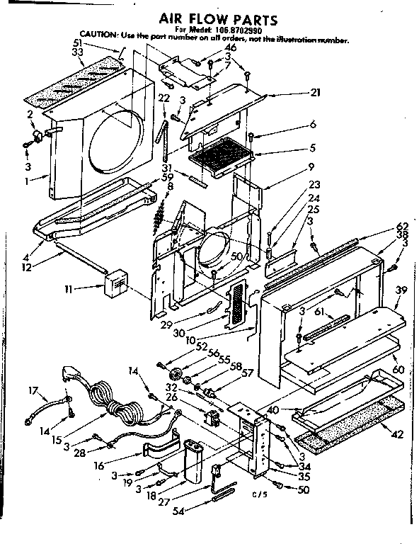 Air flow parts