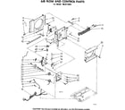 Kenmore 1068710561 air flow and control parts diagram