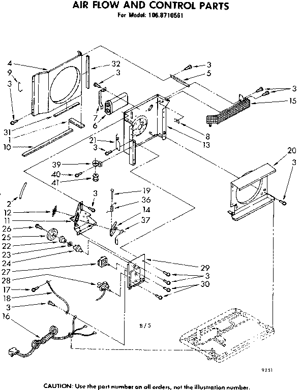 Air flow and control parts