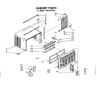 Kenmore 1068710561 cabinet parts diagram