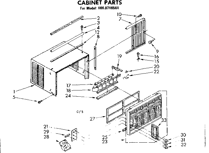 Cabinet parts