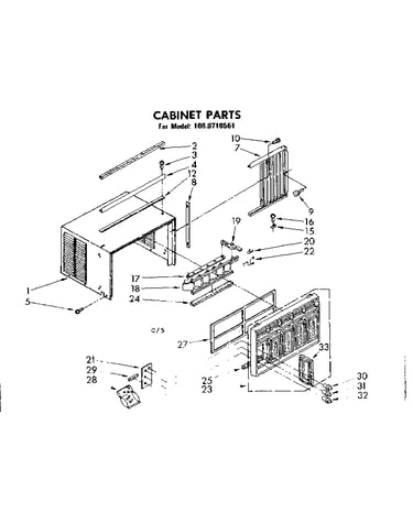Cabinet parts