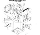 Kenmore 1068710580 air flow and control parts diagram