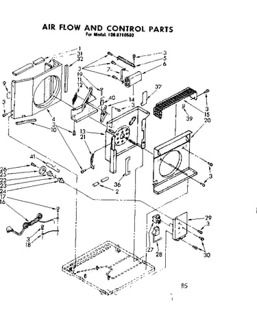 Air flow and control parts
