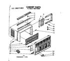 Kenmore 1068710630 cabinet parts diagram
