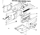 Kenmore 1068710630 air flow and control parts diagram