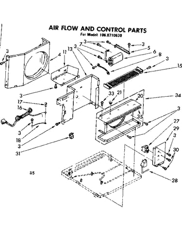 Air flow and control parts