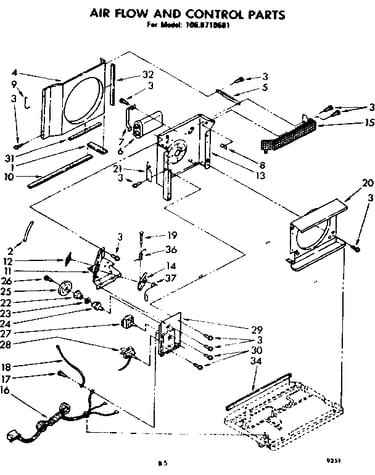 Air flow and control parts