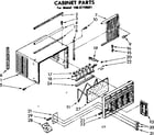 Kenmore 1068710681 cabinet parts diagram