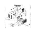 Kenmore 1068710751 cabinet parts diagram