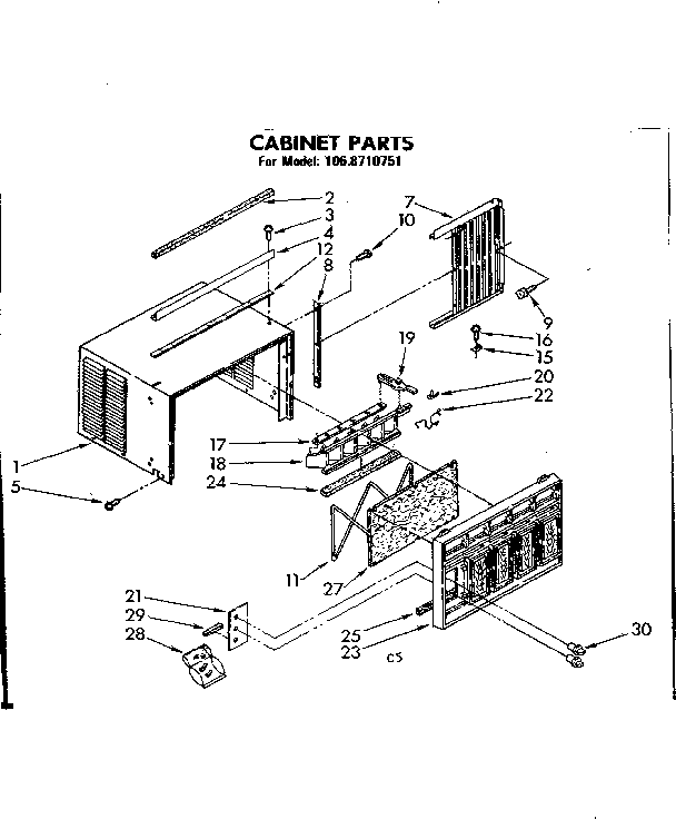 Cabinet parts