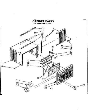 Cabinet parts