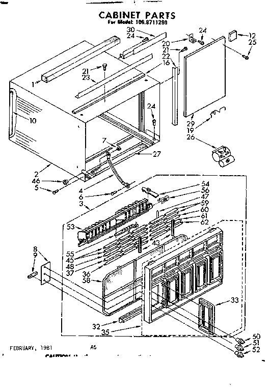 Cabinet parts