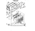Kenmore 1068711490 cabinet parts diagram