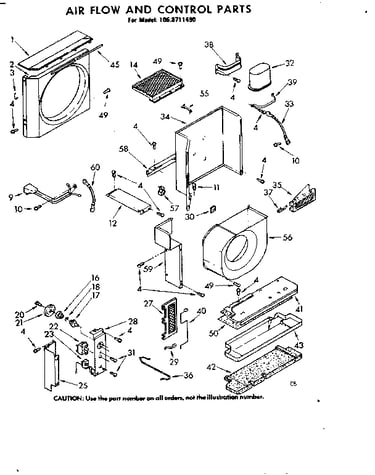 Air flow and control parts