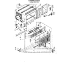 Kenmore 1068711491 cabinet parts diagram