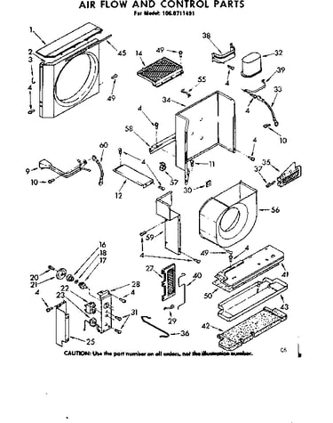 Air flow and control parts