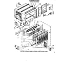 Kenmore 1068711492 cabinet parts diagram