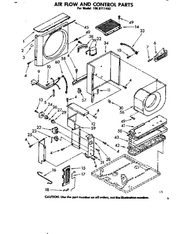 Air flow and control parts