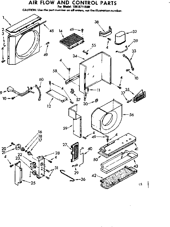 Air flow and control parts