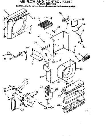 Air flow and control parts