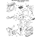 Kenmore 1068711830 air flow and control parts diagram