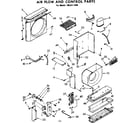 Kenmore 1068711890 air flow and control parts diagram