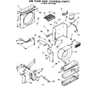 Kenmore 1068712080 air flow and control parts diagram