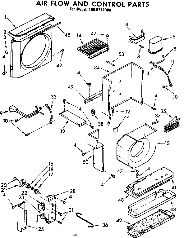 Air flow and control parts