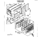 Kenmore 1068712081 cabinet parts diagram