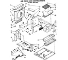 Kenmore 1068712081 air flow and control parts diagram