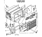 Kenmore 1068712210 cabinet parts diagram