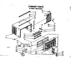 Kenmore 1068720580 cabinet parts diagram