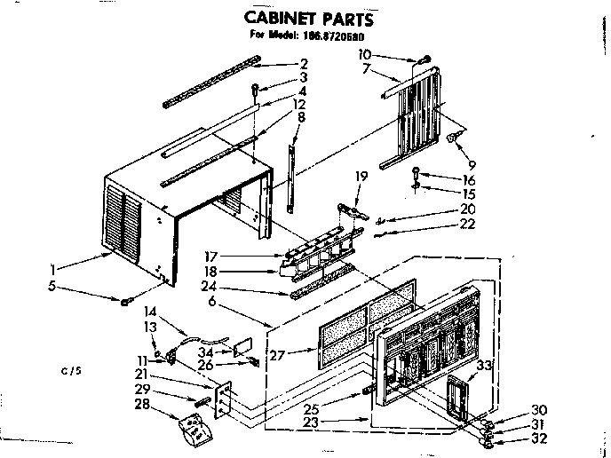 Cabinet parts